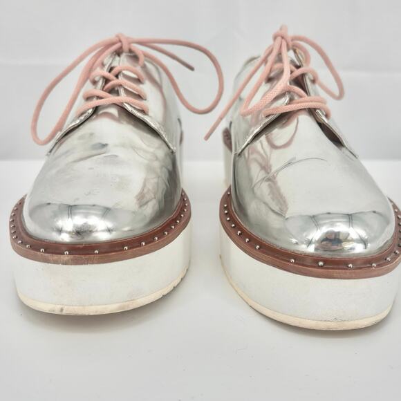 Chinese Laundry Cecilia Mirrored Oxford Platforms Size 7.5 - Picture 6 of 7